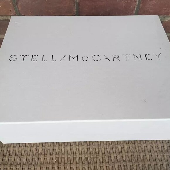 Stella McCartney Ivory Vegan Leather Trace Combat Boot Lace Rubber Lug Sole Sz 9 - Picture 10 of 10